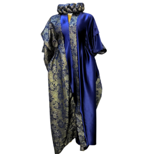 Royal Sapphire Brocade Boubou