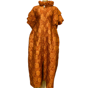 Udgoon 3D Floral Boubou Gown – Amber Sunset