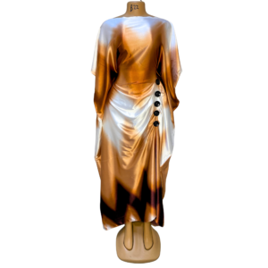Udgoon Printed Kaftan – Champagne Glow (Free Size)