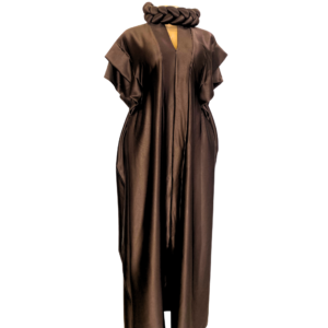 Cocoa Brown Plain Boubou Gown