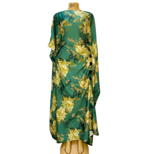 Udgoon Printed Kaftan – Emerald Bloom (Free Size)