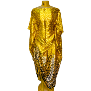 Udgoon Printed Kaftan – Golden Majesty (Free Size)