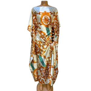 Udgoon Printed Kaftan – Ivory Regal (Free Size)