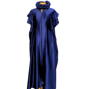 Midnight Navy Plain Boubou Gown