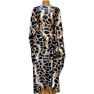 Udgoon Printed Kaftan – Obsidian Mosaic (Free Size)