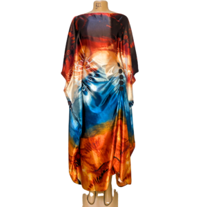 Udgoon Printed Kaftan – Ocean Sunrise (Free Size)